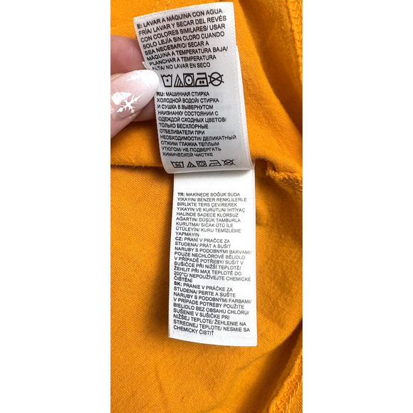 The North Face Men's Short Sleeve TNF Bear Tee Orange Size Medium Graphic Tee - Picture 7 of 9